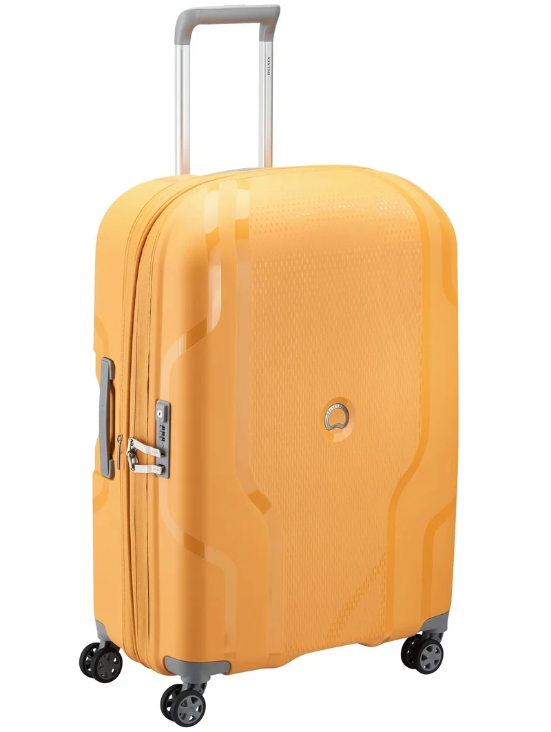 ديلسي _باريس حقيبة سفر بعجلات مزدوجة قابلة للتوسيع  سم من كلافيل - أصفر